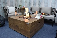 Modeno Wilton Fire Table Redwood– Glass-Fiber Reinforced Concrete, Liquid Propane