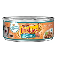Friskies Tasty Treasures Chicken in Gravy, Wet Cat Food 156g, 156 g