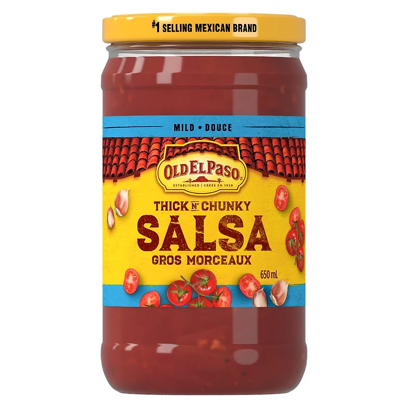 Old El Paso Thick 'n Chunky Mild Salsa, 650 ml