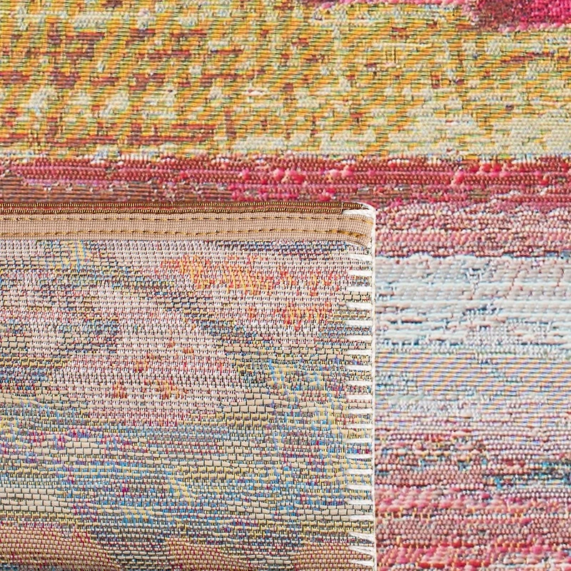 SAFAVIEH Barbados Tapis Extérieur Coraux Aztèques