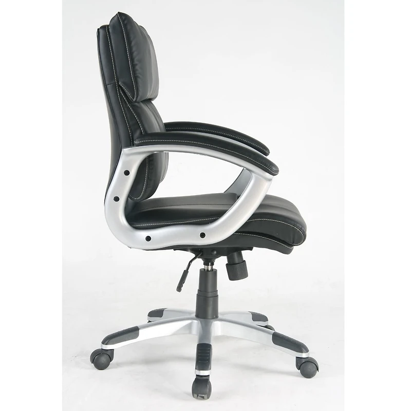 Chaise de bureau TygerClaw en cuir PU à dossier moyen