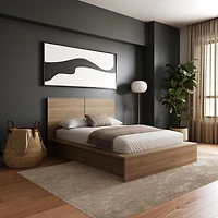 Nexera James Lit plateforme avec tête de lit
