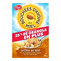 Céréales rôties au miel Post Honey Grappes d'avoine Miel Grappes d'avoine 340g