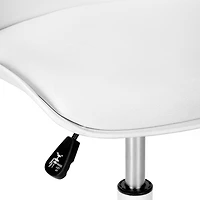 Monarch Specialties Chaise De Bureau, Hauteur Ajustable, Pivotant, Ergonomique, Bureau, Travail, Juvénile, Métal, Pu D'aspect Cuir, Blanc, Contemporain, Moderne