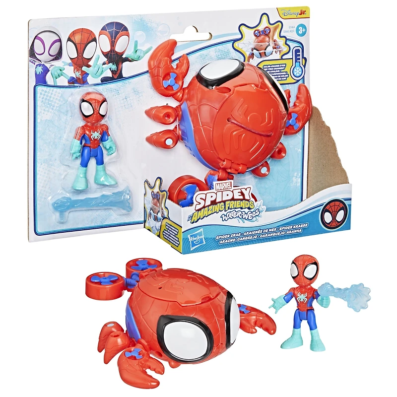 Marvel Spidey and his Amazing Friends Water-Webs Spider Crab Submarine Toy