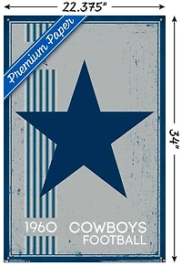 NFL Dallas Cowboys - Retro Logo 14 Wall Poster
