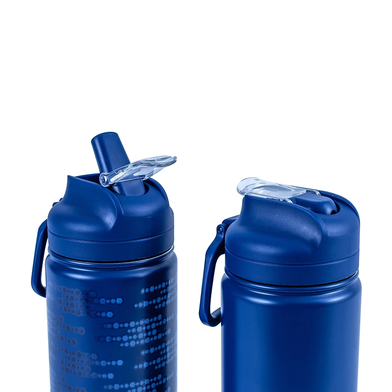 Mainstays 2PK 24 oz S/S Sip Bottle Blue