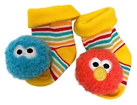 Jeu de hochets de pieds de Kids Preferred Sesame Street Elmo and Cookie Monster 2 pièces