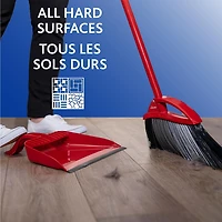 Vileda Super Angle Pet Pro Broom & Step-On Dustpan, Removes 3x more hair