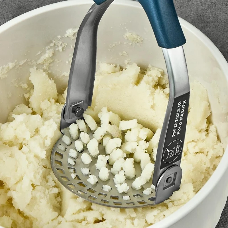 Presse-purée Thyme & Table en acier inoxydable, bleu Presse-purée