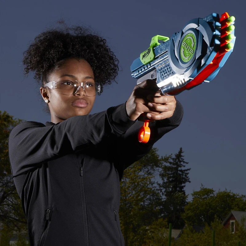 Nerf Elite 2.0 Flipshots Flip-8 Blaster with 8 Dart Barrels That Flip to Double Your Firepower, 8-Dart Capacity, 8 Official Nerf Elite Darts