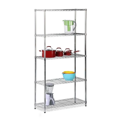 Unité de rayonnage de rangement à 5 niveaux à capacité de 200 livres par étagère de Honey-Can-Do