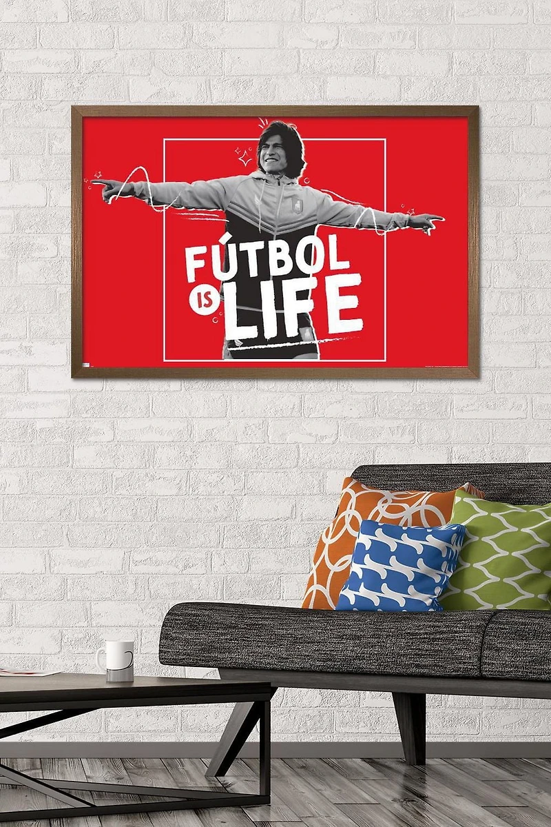 Ted Lasso - Futbol is Life Wall Poster, 22.375" x 34"