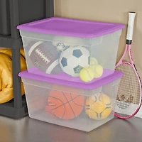 Sterilite 55L Storage Box - Purple