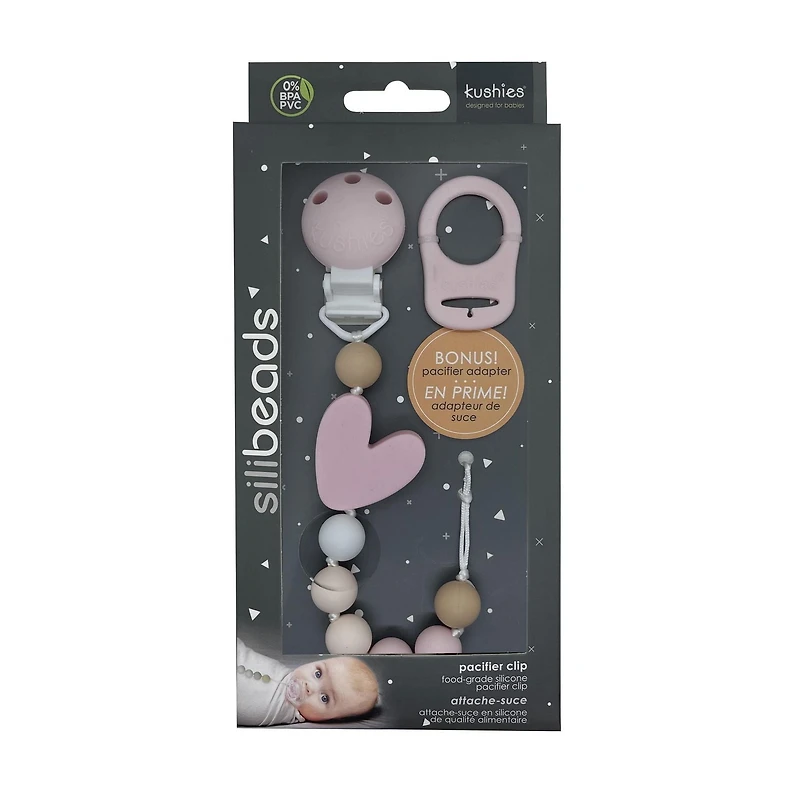 Attache-suce en silicone -coeur