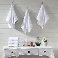 Essuie-mains Fabstyles super doux et absorbants, essuie-mains de luxe pour spa, maison et hôtel, essuie-mains à séchage rapide, lot de 6, 16 x 28 pouces