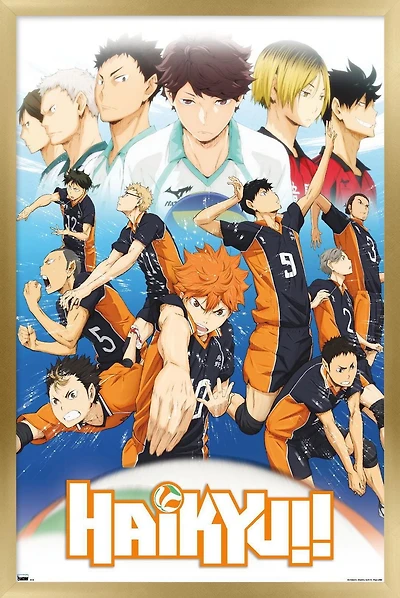 Haikyu!! - Key Art 2 Wall Poster, 22.375" x 34" Framed