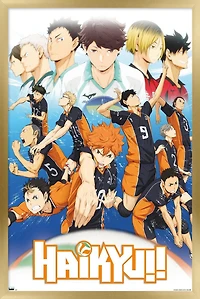 Haikyu!! - Key Art 2 Wall Poster, 22.375" x 34" Framed
