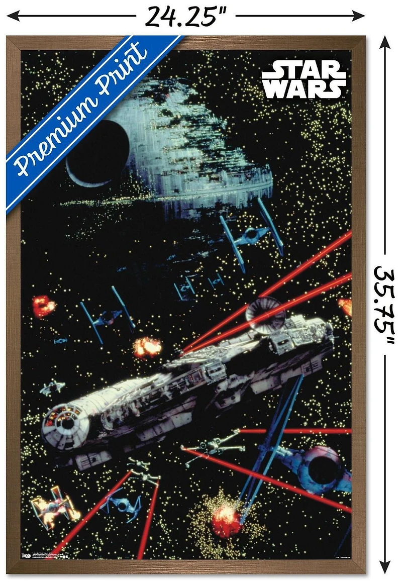 Star Wars: Saga - Space Battle Wall Poster, 22.375" x 34"