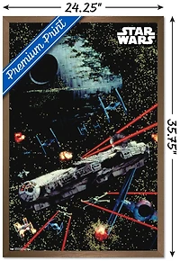 Star Wars: Saga - Space Battle Wall Poster, 22.375" x 34"
