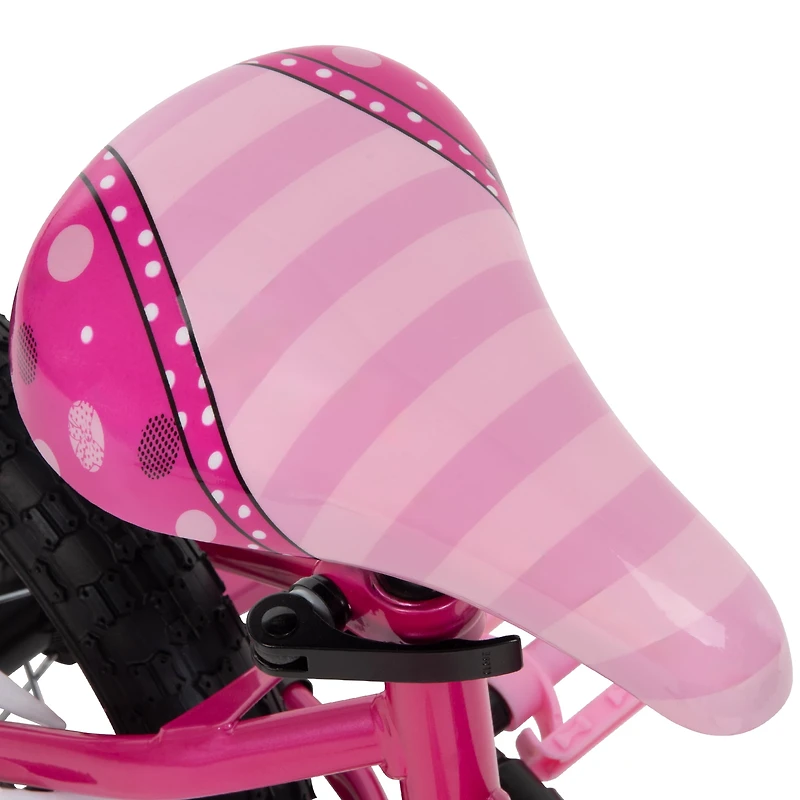 Minnie Mouse de Huffy, 12 Pouces, vélo pour les filles avec roues d'entraînement, rose 3-5 ans