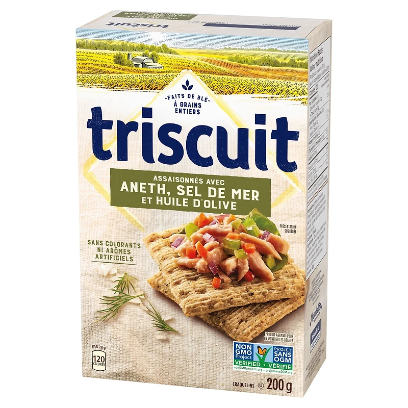 Triscuit Dill Sea Salt & Olive Oil Snacking Crackers, 200 g