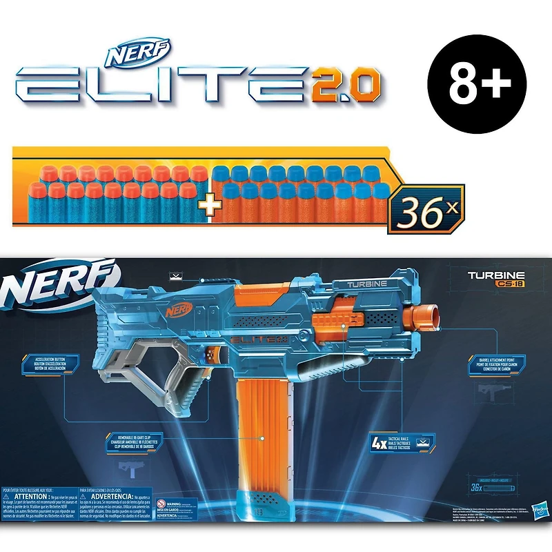 Nerf Elite 2.0 Turbine CS-18 Motorized Blaster