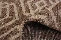 ECARPETGALLERY 5'2" x 8'0" Moroccan Tangier Hand-knotted Area Rug for Living Room, Dining Room and Bedroom in Brown