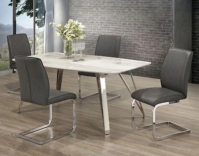 Elliott 5-Piece Dining Set, Grey