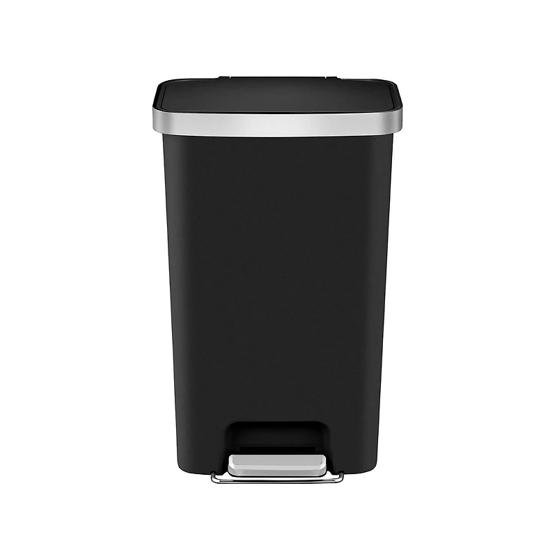 Better Homes & Gardens Poubelle à Pédale en plastique 45l, Noir BHG 45l Poubelle Noire