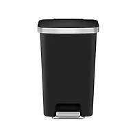 Better Homes & Gardens Poubelle à Pédale en plastique 45l, Noir BHG 45l Poubelle Noire