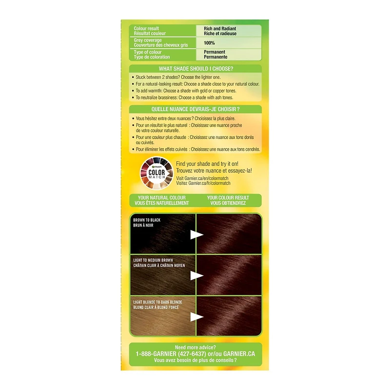 Garnier Nutrisse Ultra Crème, Coloration Permanente, Longue-Durée