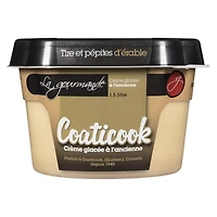 Crème glacée Coaticook La Gourmande tire et pépites d'érable sans arachides, sans gluten Coat Tire d'erable