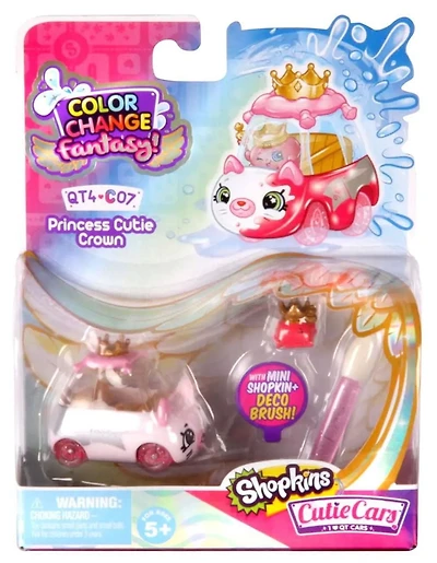 Shopkins Cutie Cars Color Change Fantasy - Princess Cutie Crown - QT4-C07