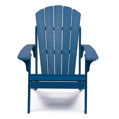 Chaise Adirondack en polycarbonate Tanfly pour utilisation intérieure/extérieure – Bleu marine