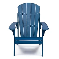 Chaise Adirondack en polycarbonate Tanfly pour utilisation intérieure/extérieure – Bleu marine