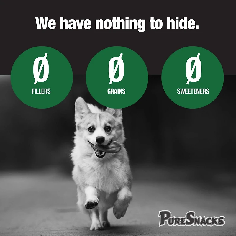 PureSnacks gâteries séchées à froid de foie de boeuf pour chien 410g