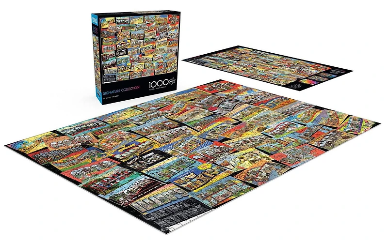 Buffalo Games - Signature Collection - 50 States Vintage - 1000 Piece Jigsaw Puzzle