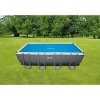 Couverture de piscine solaire Intex 18 pi x 9 pi, âge : adulte