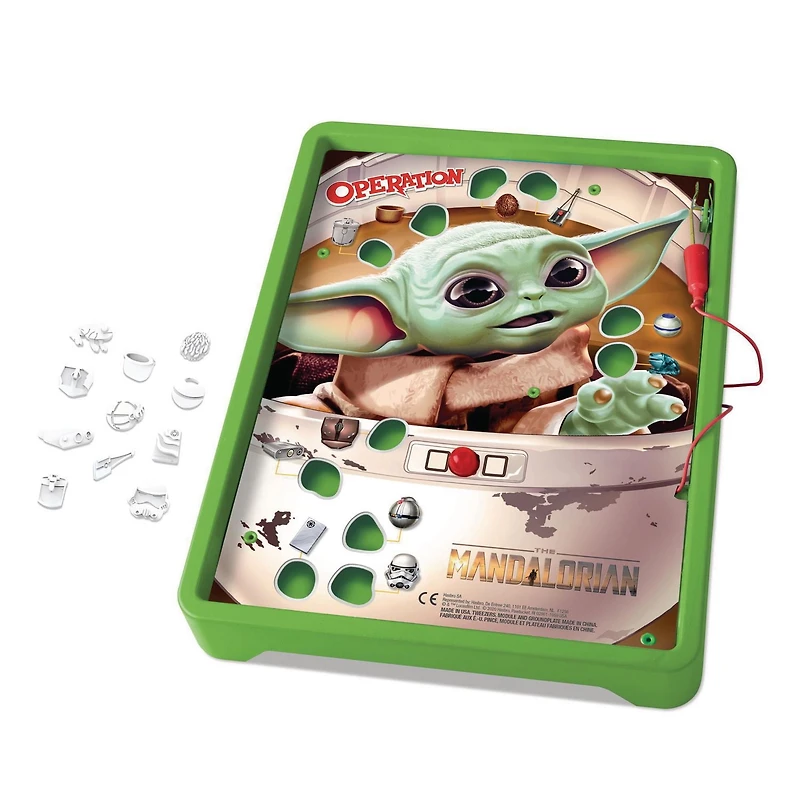 Opération : édition Star Wars The Mandalorian, jeu pour enfants, dès 6 ans, L'Enfant, appelé « bébé Yoda » par les fans, fait des bêtises