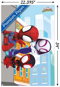 Marvel Spidey and His Amazing Friends - Wall Wall Poster, 22.375" x 34"