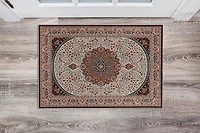 Emerald Kramer Ivory & Blue 5' x 7' Area Rug