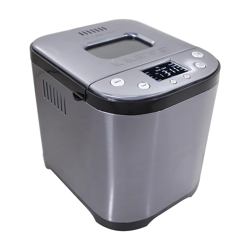 Machine à pain Culinary Chef à 15 programmes - Acier Inoxydble Noir