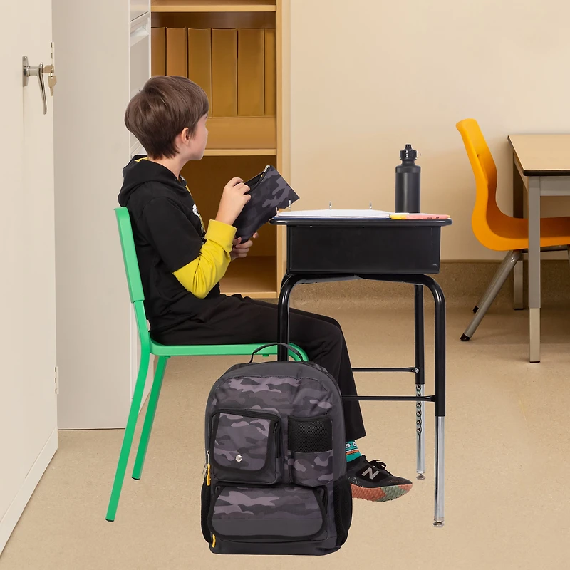 Jetstream 3pcs Back Pack Set, Backpack for school, Water Bottle and Pen Case