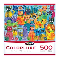 RoseArt - Colorluxe 500 pièces -fête de chat- Puzzle emboîtable pour adulte
