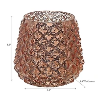 Mercury Diamond Tealight Solder Bronze - Ensemble De 2