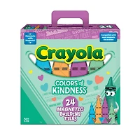 CREATEON Crayola Colors of Kindness Magnetic Tile 24 Pc Ensemble