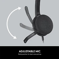 Logitech USB Headset H340, Plug into a world of crystal-clear audio.