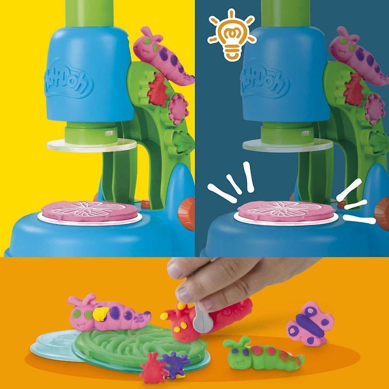 Play-Doh Light & Look Microscope Playset, Ages 3 and up