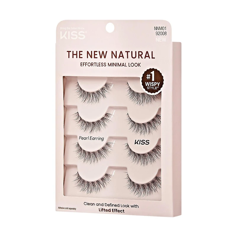 KISS The New Natural, Pearl Earring, Multipack, 4 Pairs., The New Natural, Pearl Earring
